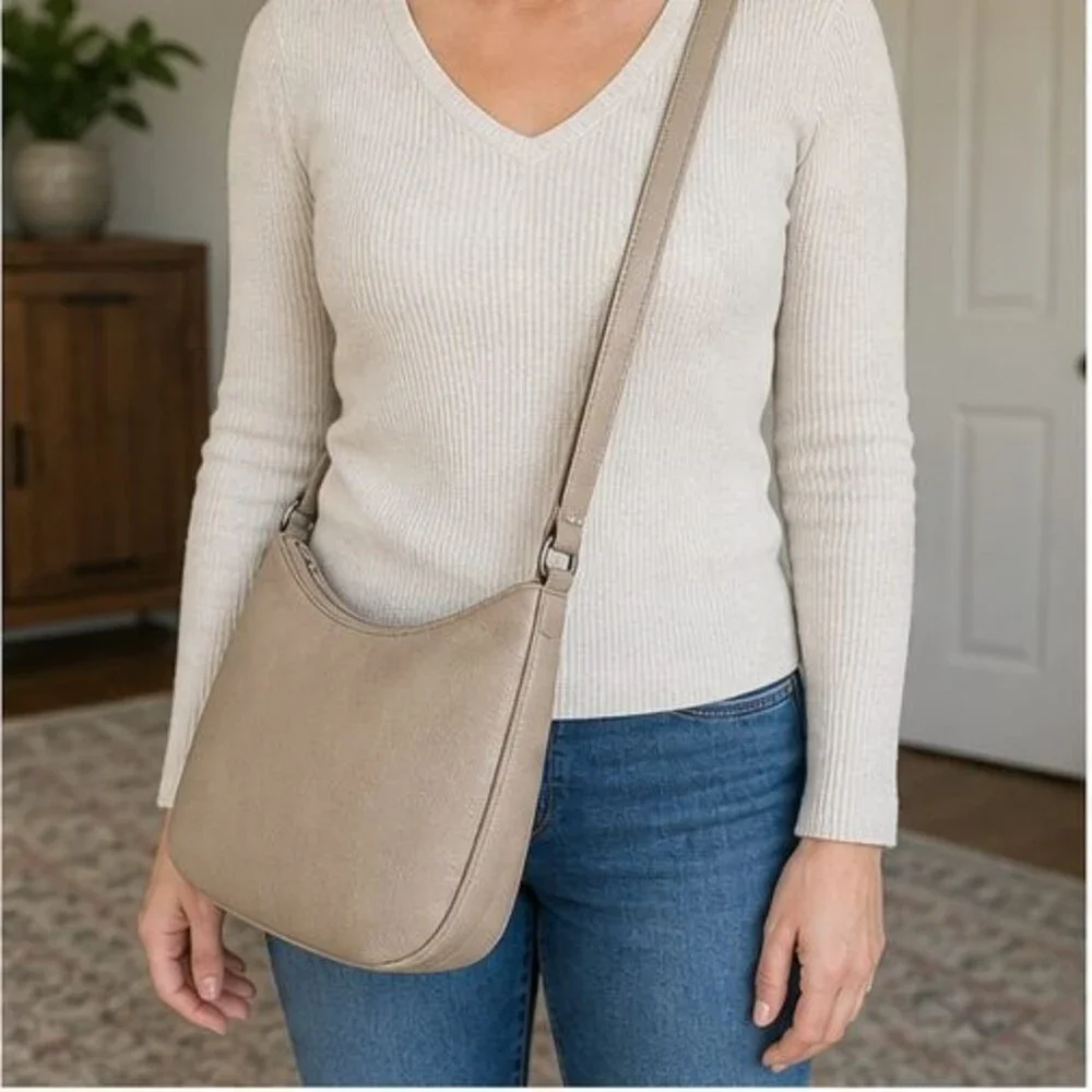 Ivory Vegan Leather Bag